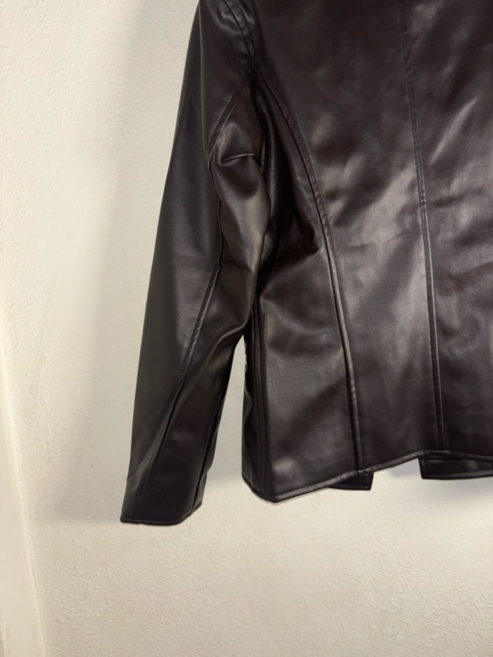 Emporio Armani Dark Brown Leather Jacket - Tailored Blazer Style - Picture 13 of 14